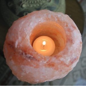 Fresh Himalayan Salt Natural Crystal Candle Holder